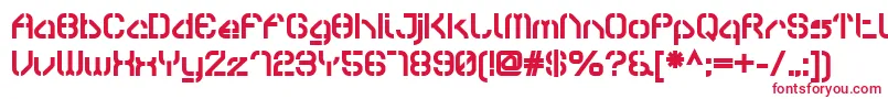 Шрифт SylarStencil – красные шрифты на белом фоне