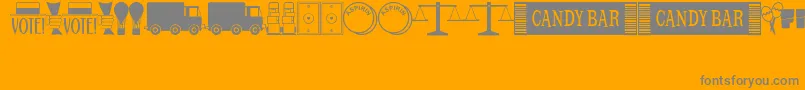 More about OneDingAfterAnotherJl Font OneDingAfterAnotherJl Font – Gray Fonts on Orange Background
