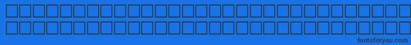 HandyfontRegular Font – Black Fonts on Blue Background