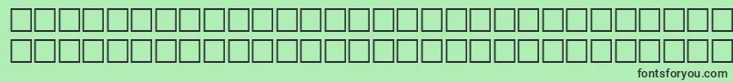 HandyfontRegular-fontti – mustat fontit vihreällä taustalla