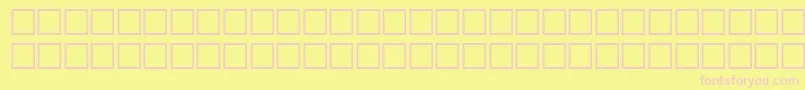Шрифт HandyfontRegular – розовые шрифты на жёлтом фоне