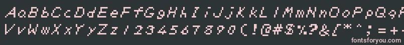 Zeldadxt Font – Pink Fonts on Black Background
