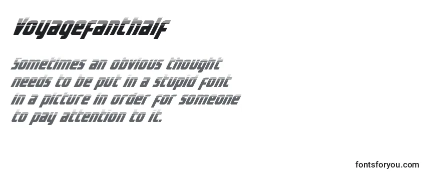 Voyagefanthalf Font