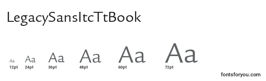 Размеры шрифта LegacySansItcTtBook