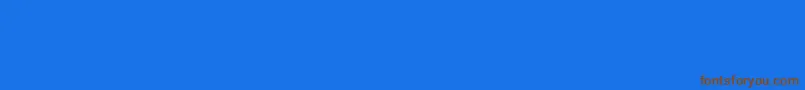 Linotypexmaspitwo-Schriftart – Braune Schriften auf blauem Hintergrund