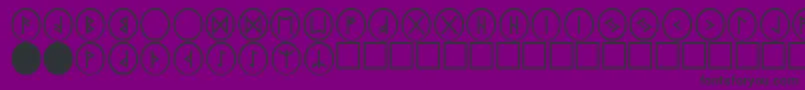 PrRnst2 Font – Black Fonts on Purple Background
