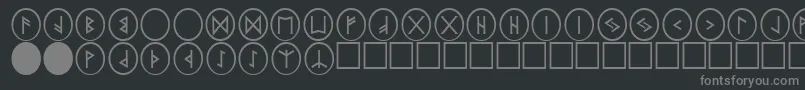 PrRnst2 Font – Gray Fonts on Black Background