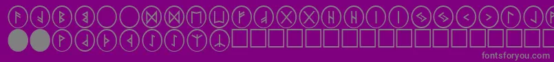 PrRnst2 Font – Gray Fonts on Purple Background