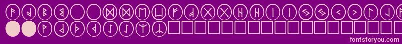 PrRnst2 Font – Pink Fonts on Purple Background