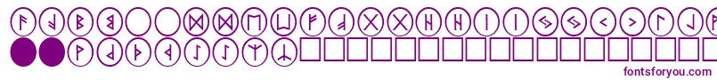 PrRnst2-Schriftart – Violette Schriften