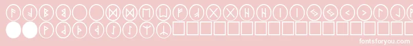 フォントPrRnst2 – ピンクの背景に白い文字