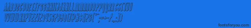 Devilsummoner3Dital Font – Black Fonts on Blue Background