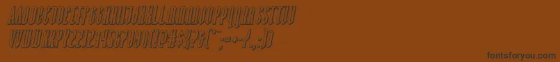fuente Devilsummoner3Dital – Fuentes Negras Sobre Fondo Marrón