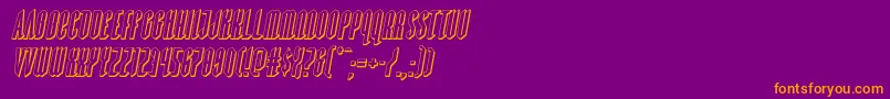 Devilsummoner3Dital Font – Orange Fonts on Purple Background