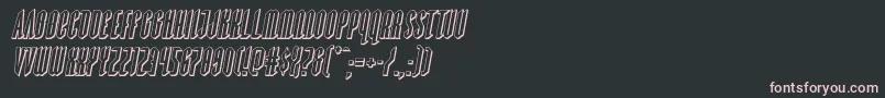 Devilsummoner3Dital Font – Pink Fonts on Black Background