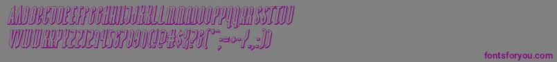 Devilsummoner3Dital Font – Purple Fonts on Gray Background