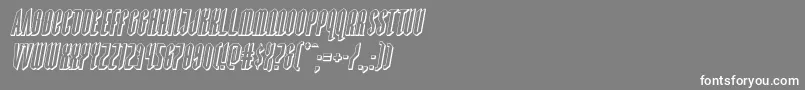 Devilsummoner3Dital Font – White Fonts on Gray Background