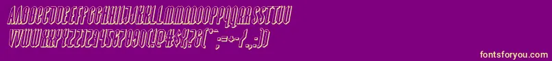 Devilsummoner3Dital Font – Yellow Fonts on Purple Background