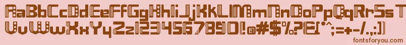 Nix Font – Brown Fonts on Pink Background