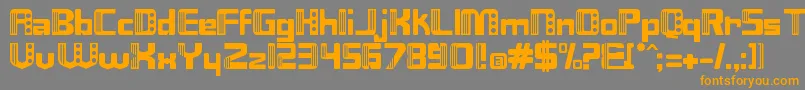 Nix Font – Orange Fonts on Gray Background