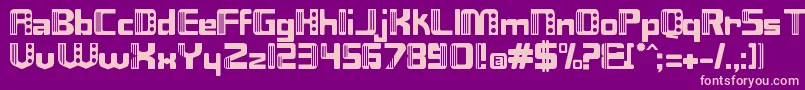 Nix Font – Pink Fonts on Purple Background