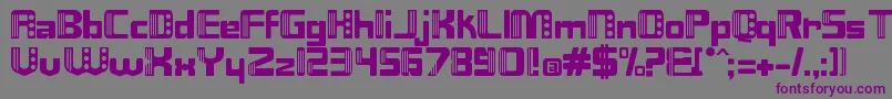 Nix Font – Purple Fonts on Gray Background