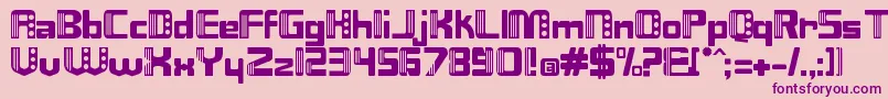 Nix Font – Purple Fonts on Pink Background