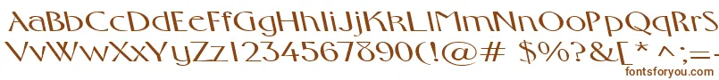 FosterexpandedbsRegular Font – Brown Fonts on White Background