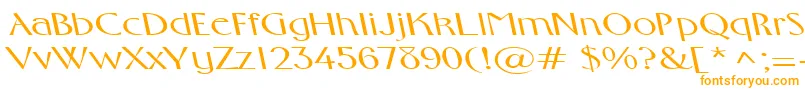FosterexpandedbsRegular-fontti – oranssit fontit valkoisella taustalla