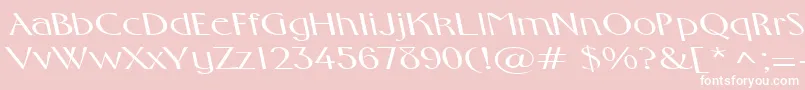 FosterexpandedbsRegular Font – White Fonts on Pink Background