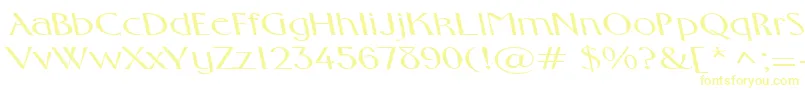 FosterexpandedbsRegular-fontti – keltaiset fontit