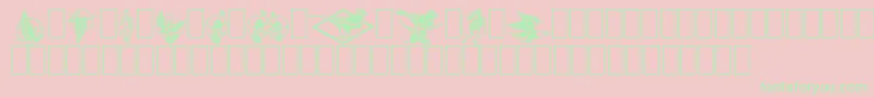 Fabel2 Font – Green Fonts on Pink Background