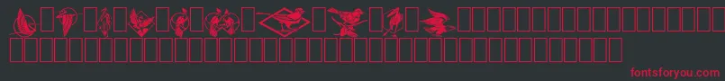 Fabel2 Font – Red Fonts on Black Background