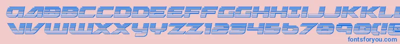 Graymalkinchrome Font – Blue Fonts on Pink Background