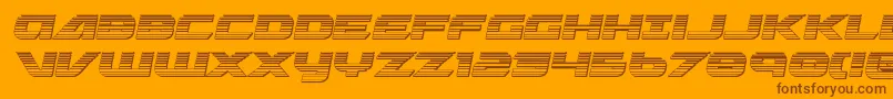 Graymalkinchrome Font – Brown Fonts on Orange Background