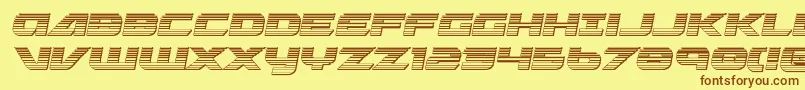 Graymalkinchrome Font – Brown Fonts on Yellow Background