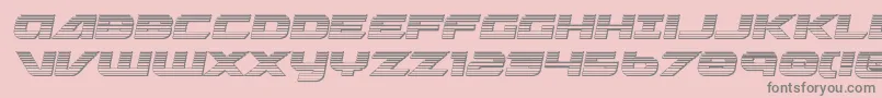 Police Graymalkinchrome – polices grises sur fond rose