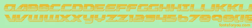 Graymalkinchrome Font – Orange Fonts on Green Background