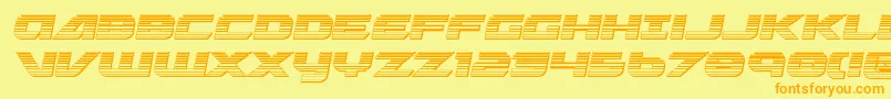 Graymalkinchrome Font – Orange Fonts on Yellow Background