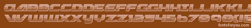 Шрифт Graymalkinchrome – розовые шрифты на коричневом фоне