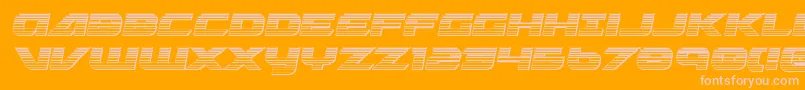 Graymalkinchrome Font – Pink Fonts on Orange Background