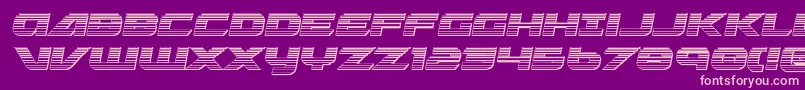 Graymalkinchrome Font – Pink Fonts on Purple Background