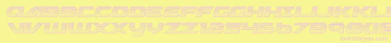 Graymalkinchrome Font – Pink Fonts on Yellow Background