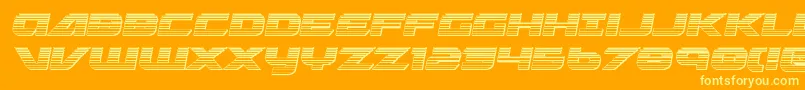 Graymalkinchrome Font – Yellow Fonts on Orange Background