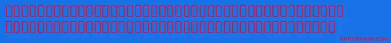 フォントBulmerMtRegularAltItalic – 赤い文字の青い背景