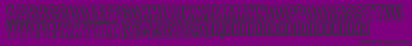 Wishful Font – Black Fonts on Purple Background