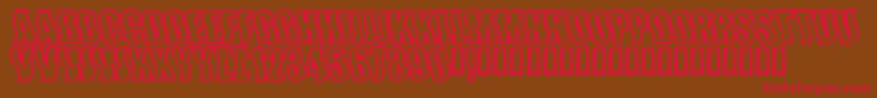 Wishful Font – Red Fonts on Brown Background