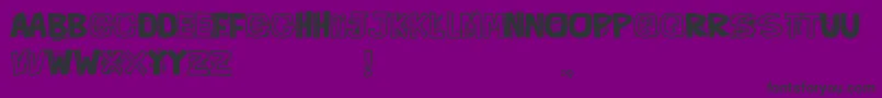 Шрифт QueFontita21 – чёрные шрифты на фиолетовом фоне