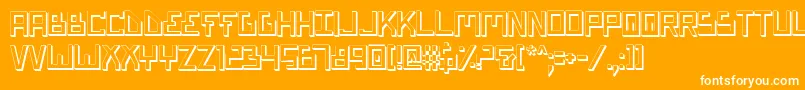 Weitere Informationen zur BionicTypeShadow-Schriftart BionicTypeShadow-Schriftart – Weiße Schriften auf orangefarbenem Hintergrund