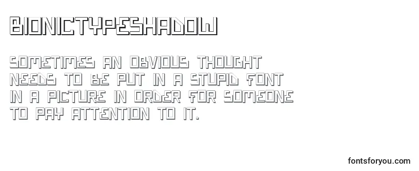 BionicTypeShadow Font